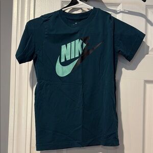 Nike Blue Short Sleeve Tee with Iconic Swoosh